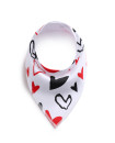 SET 1 Girls 5 Baby Bibs Bandana Handkerchief for Infant Drooling Teething Super Absorbent Bibs Age 0-24M